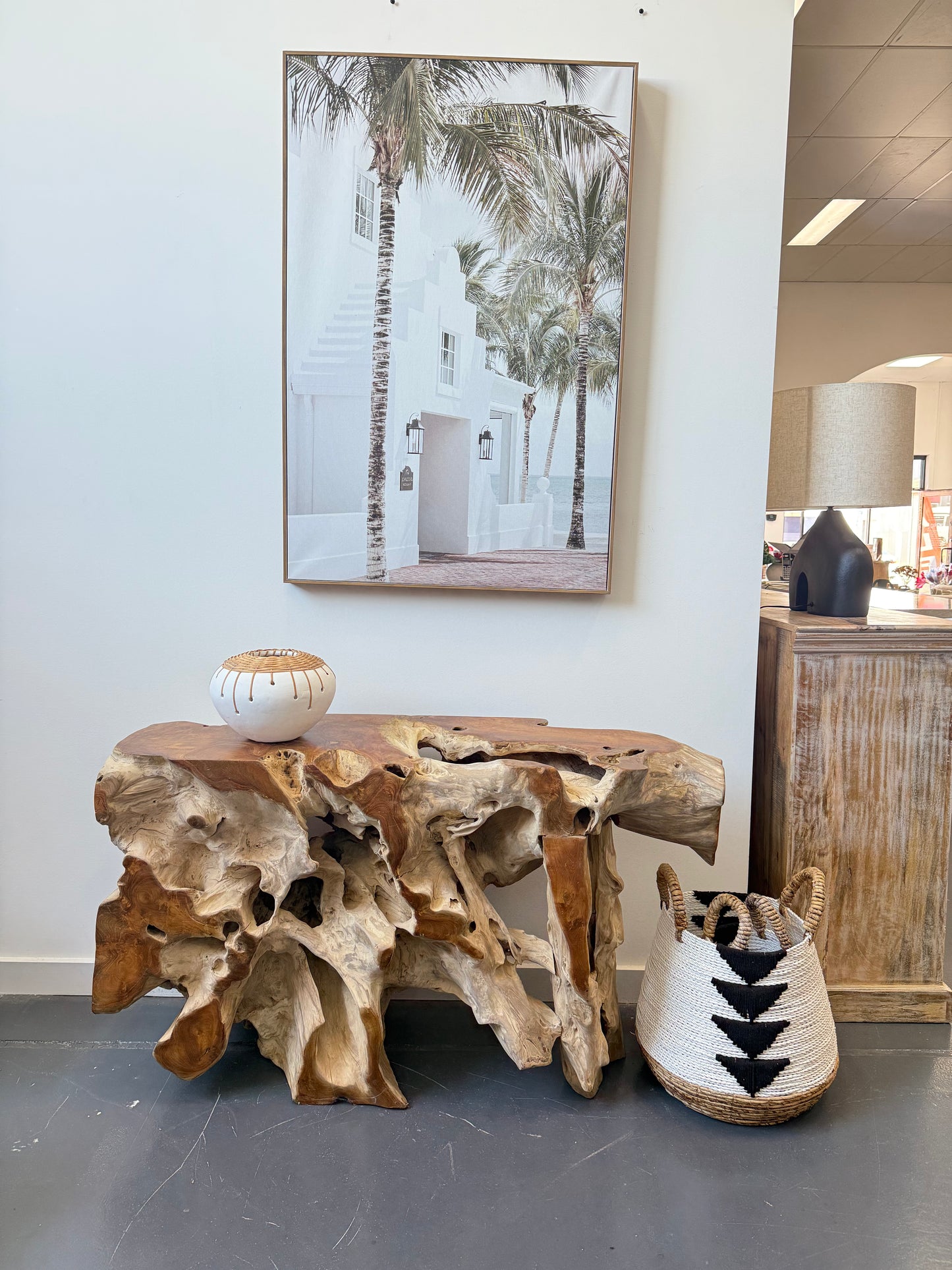 Galaxy Teak Root Console 130cm