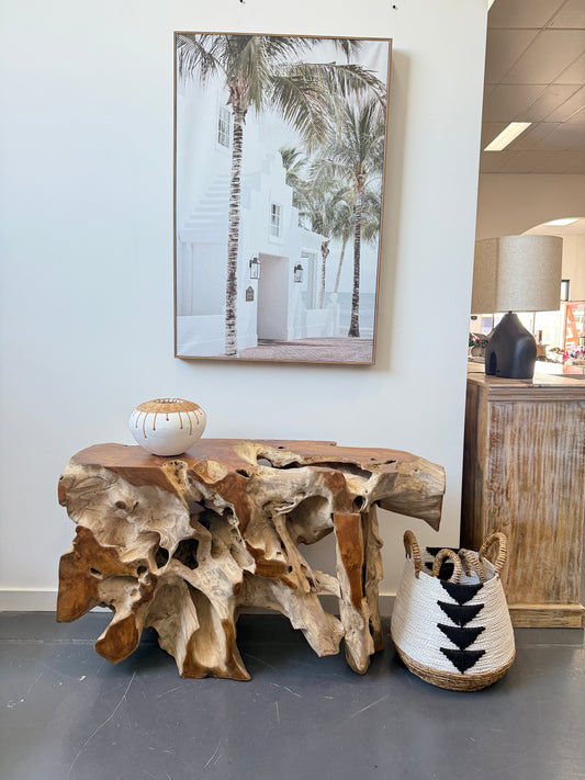 Galaxy Teak Root Console 130cm