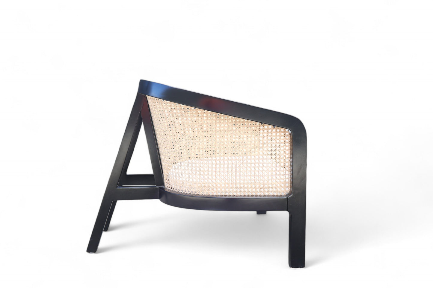 Bianca Natural Rattan Chair Black