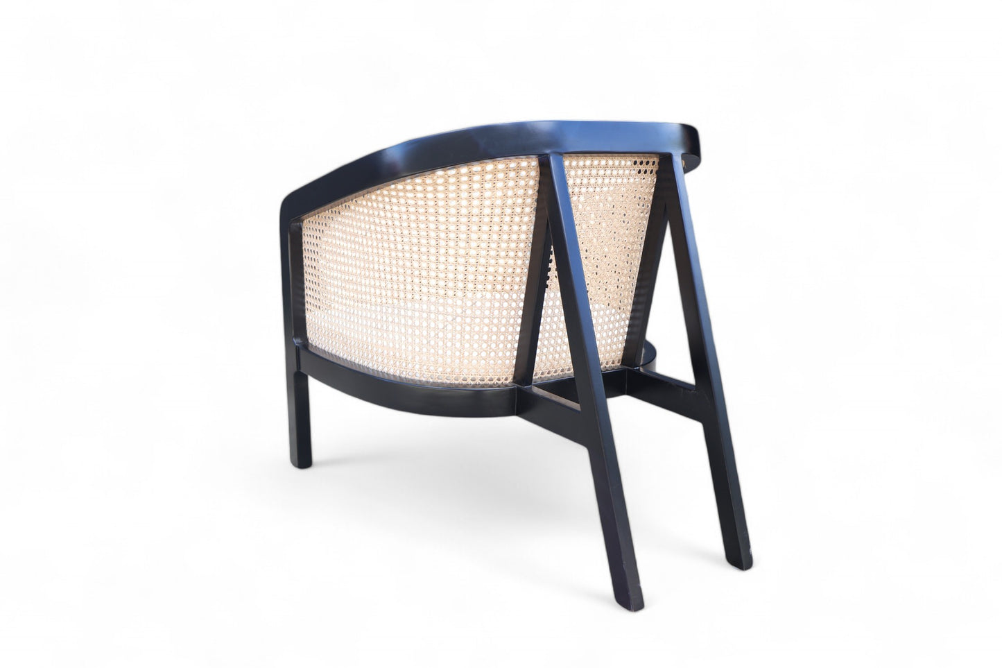 Bianca Natural Rattan Chair Black