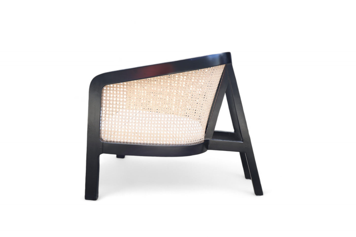 Bianca Natural Rattan Chair Black