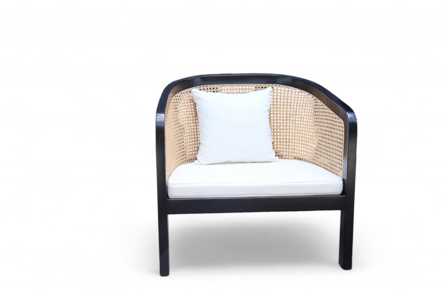 Bianca Natural Rattan Chair Black
