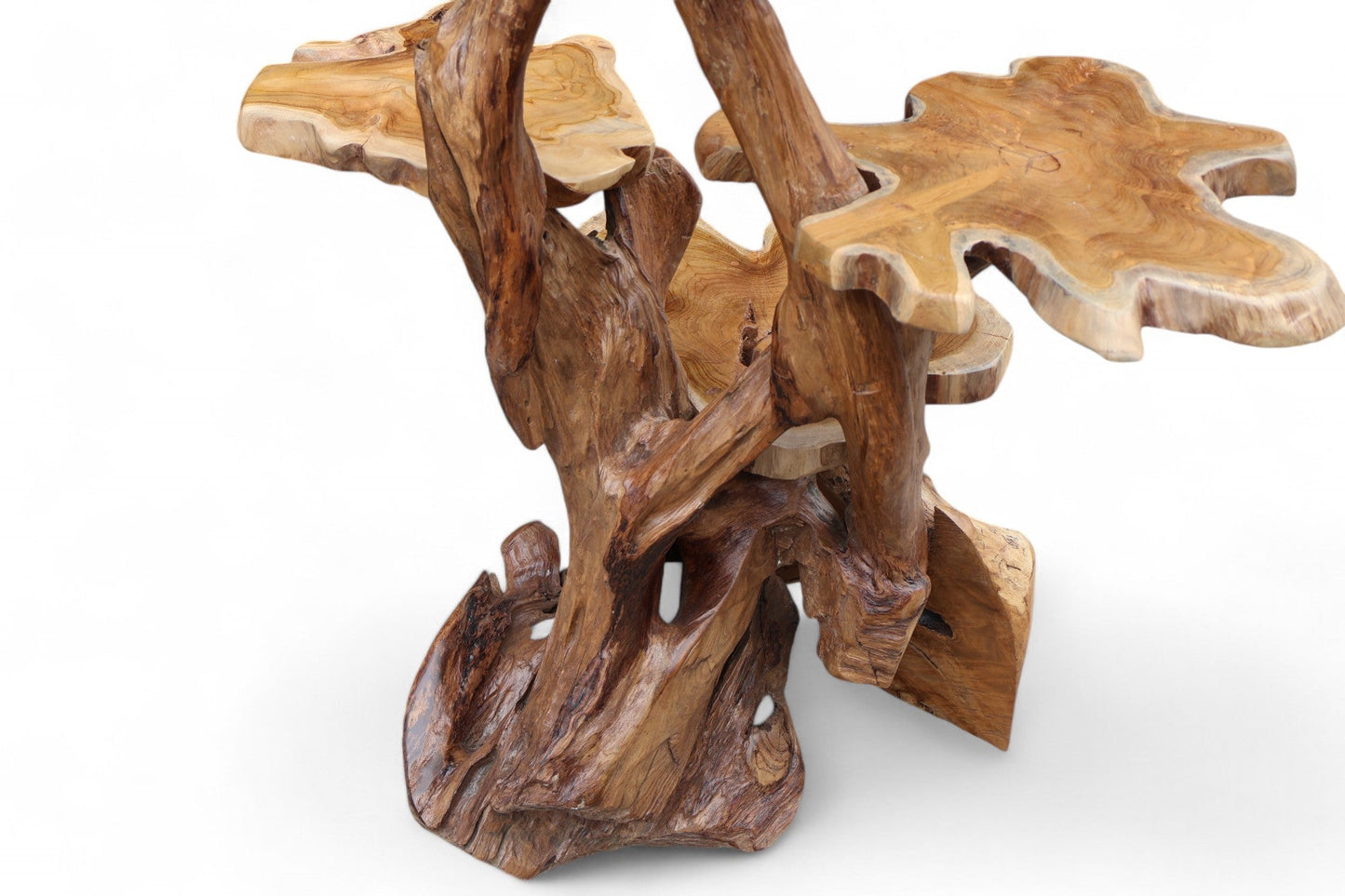 Teak Tree Four Level Stand - 01