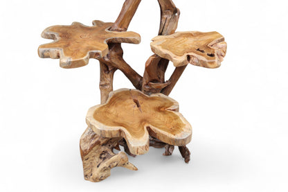 Teak Tree Four Level Stand - 01