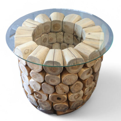Ivy Teak Root Side Table