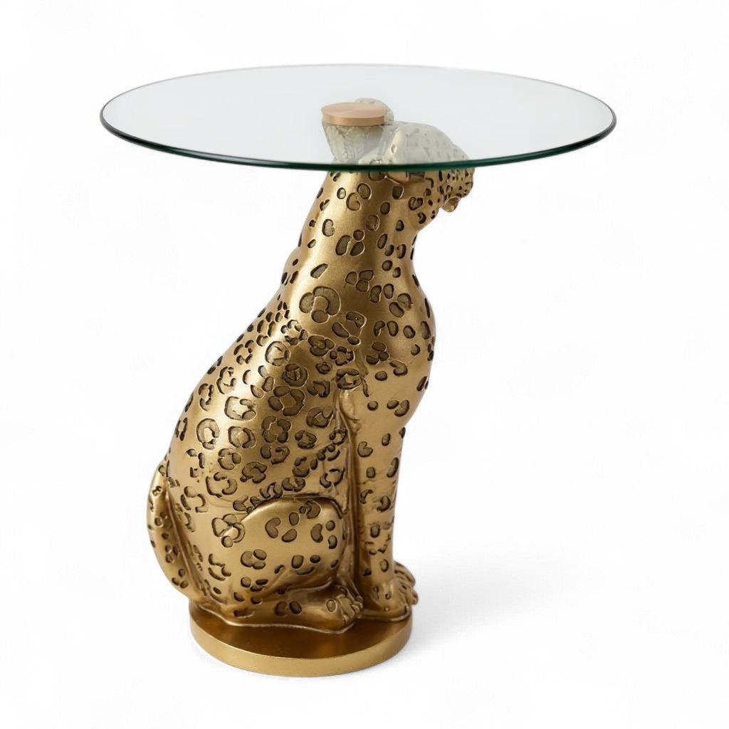 Leopard Side Table