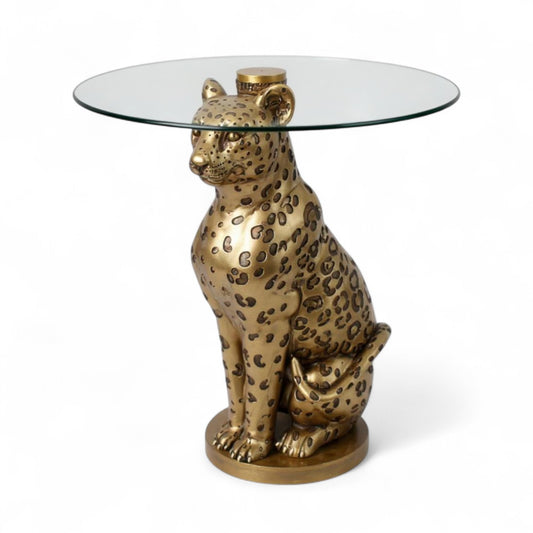 Leopard Side Table