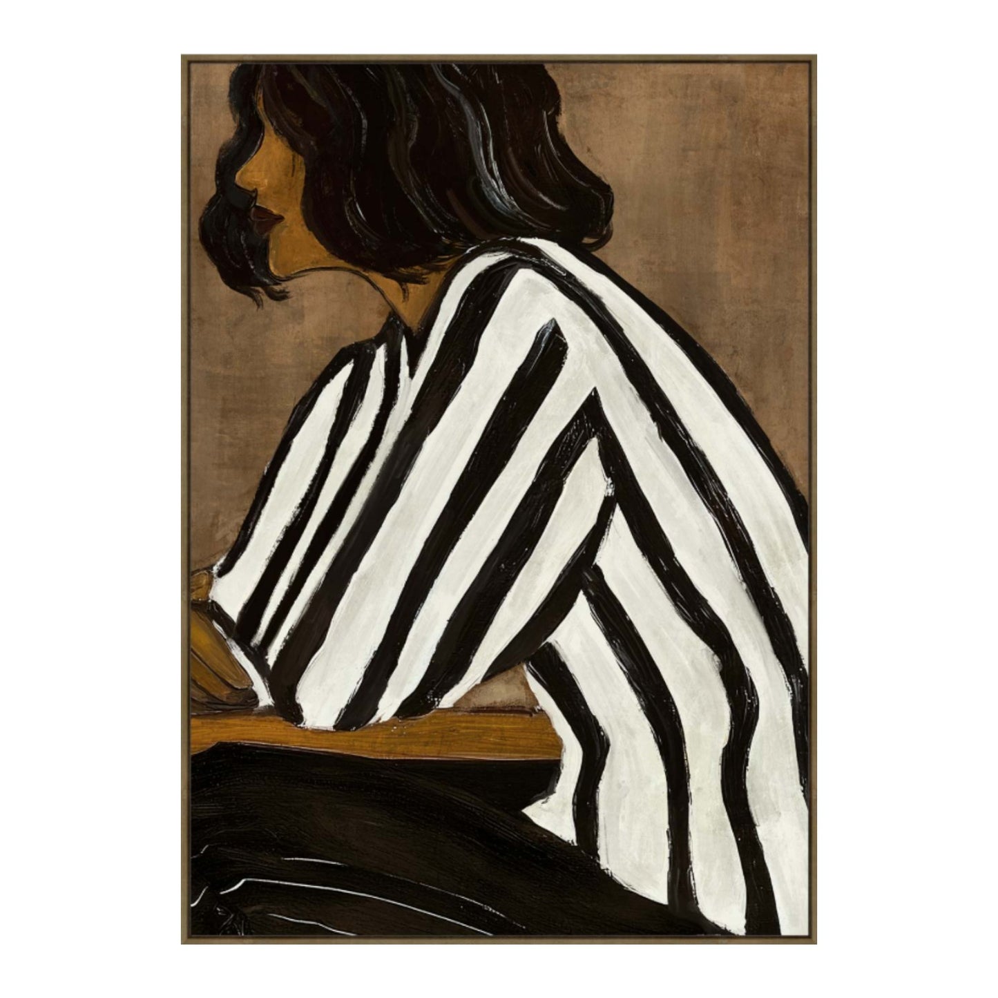 Linear Grace Framed Canvas