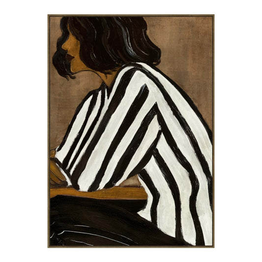Linear Grace Framed Canvas