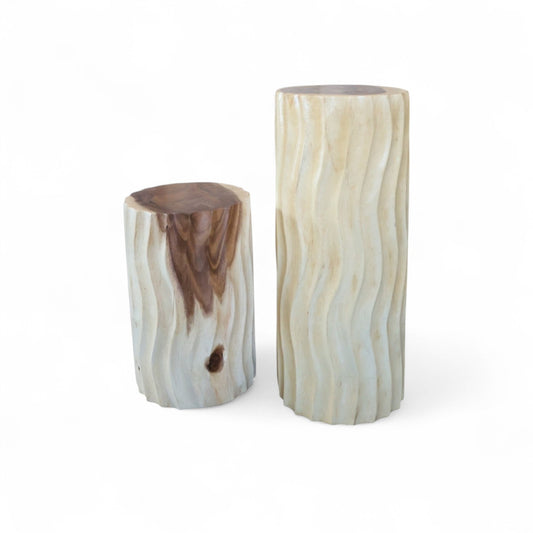 Micky Wood Stripe Stool
