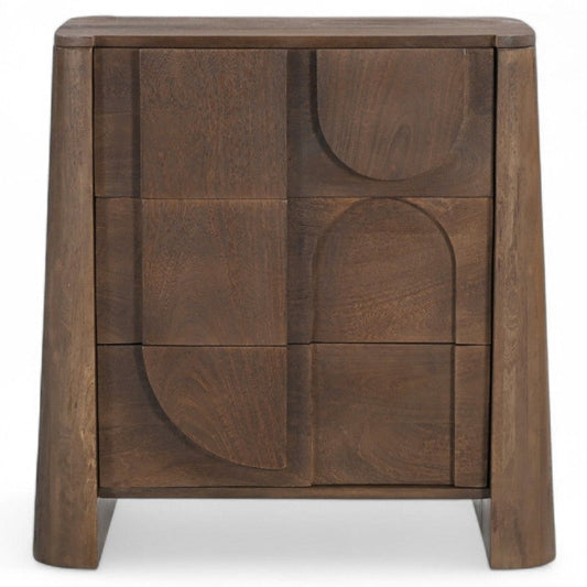 Modera Carved Bedside Table