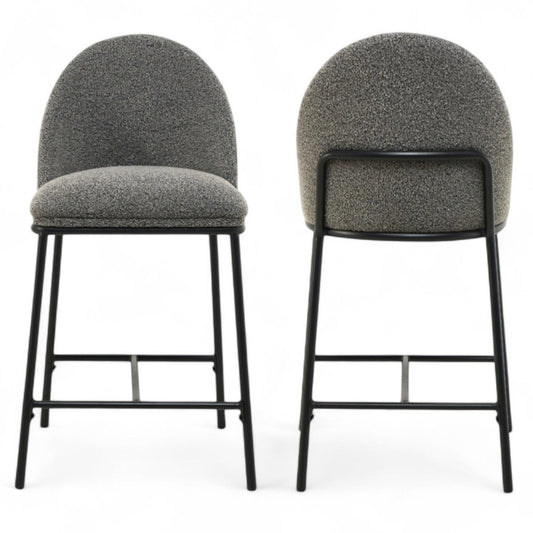 Oslo Bar Stool Set of 2-Grey