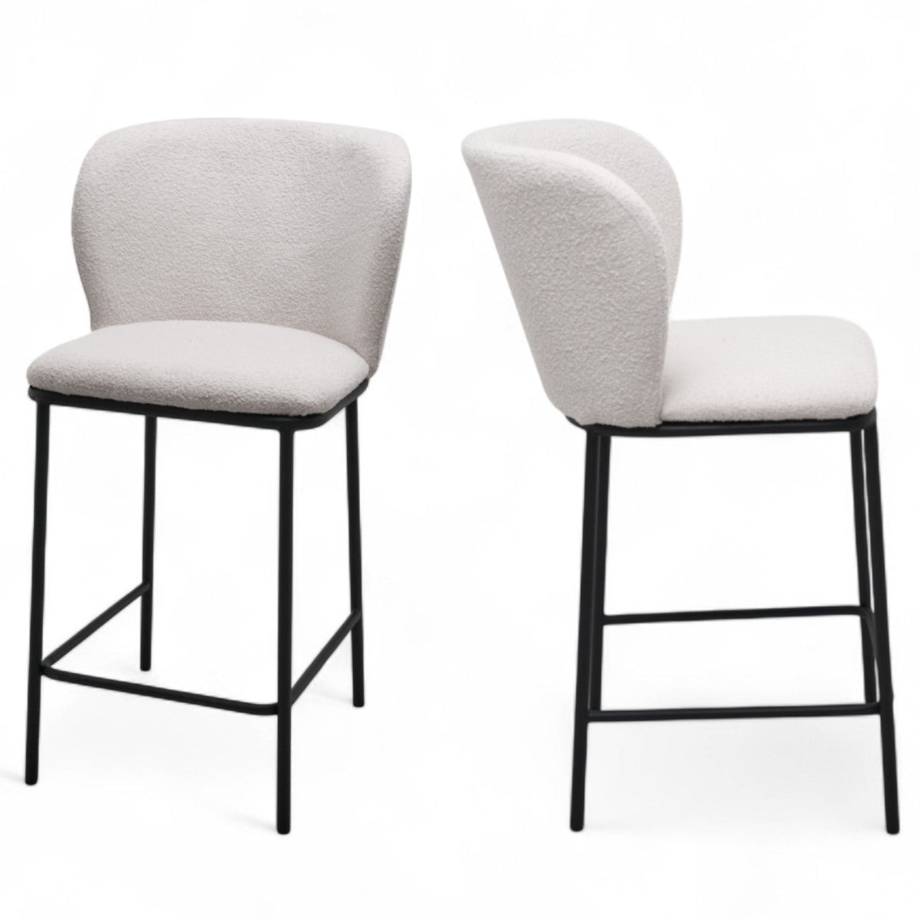 Polar Bar Stool Set of 2-White