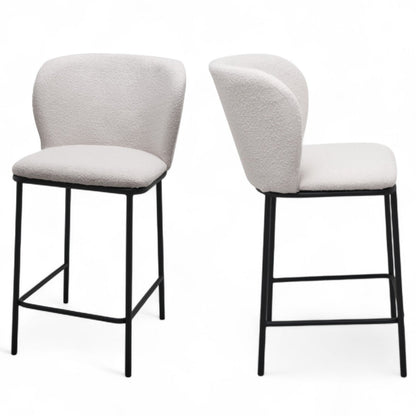 Polar Bar Stool Set of 2-White