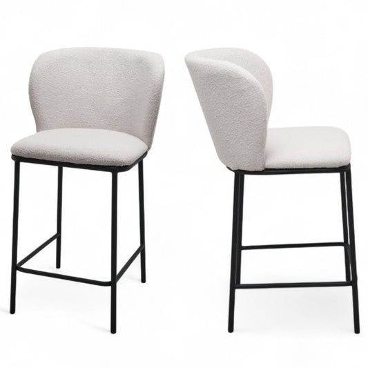 Polar Bar Stool Set of 2-White