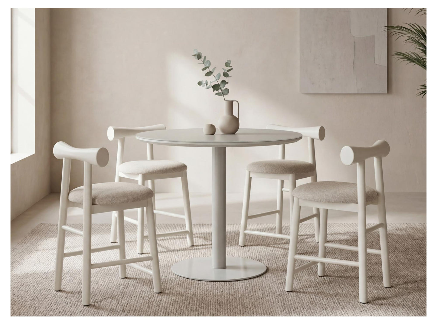 Posito Dining Table Matte - Tofu