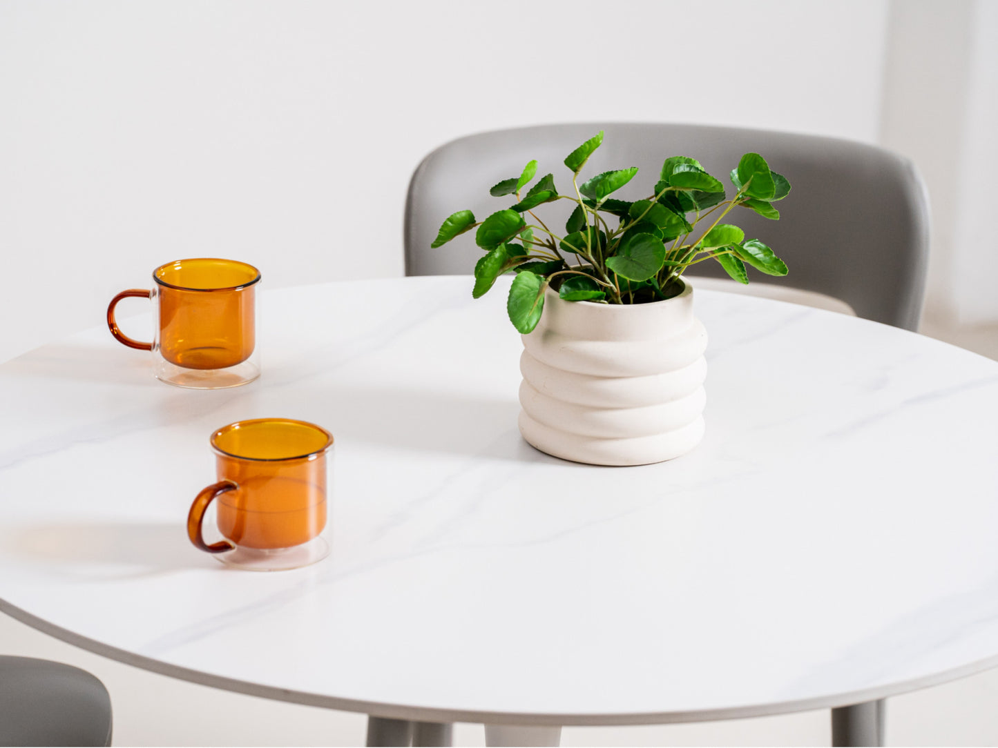 Scandi Medium Dining Table - Snow White