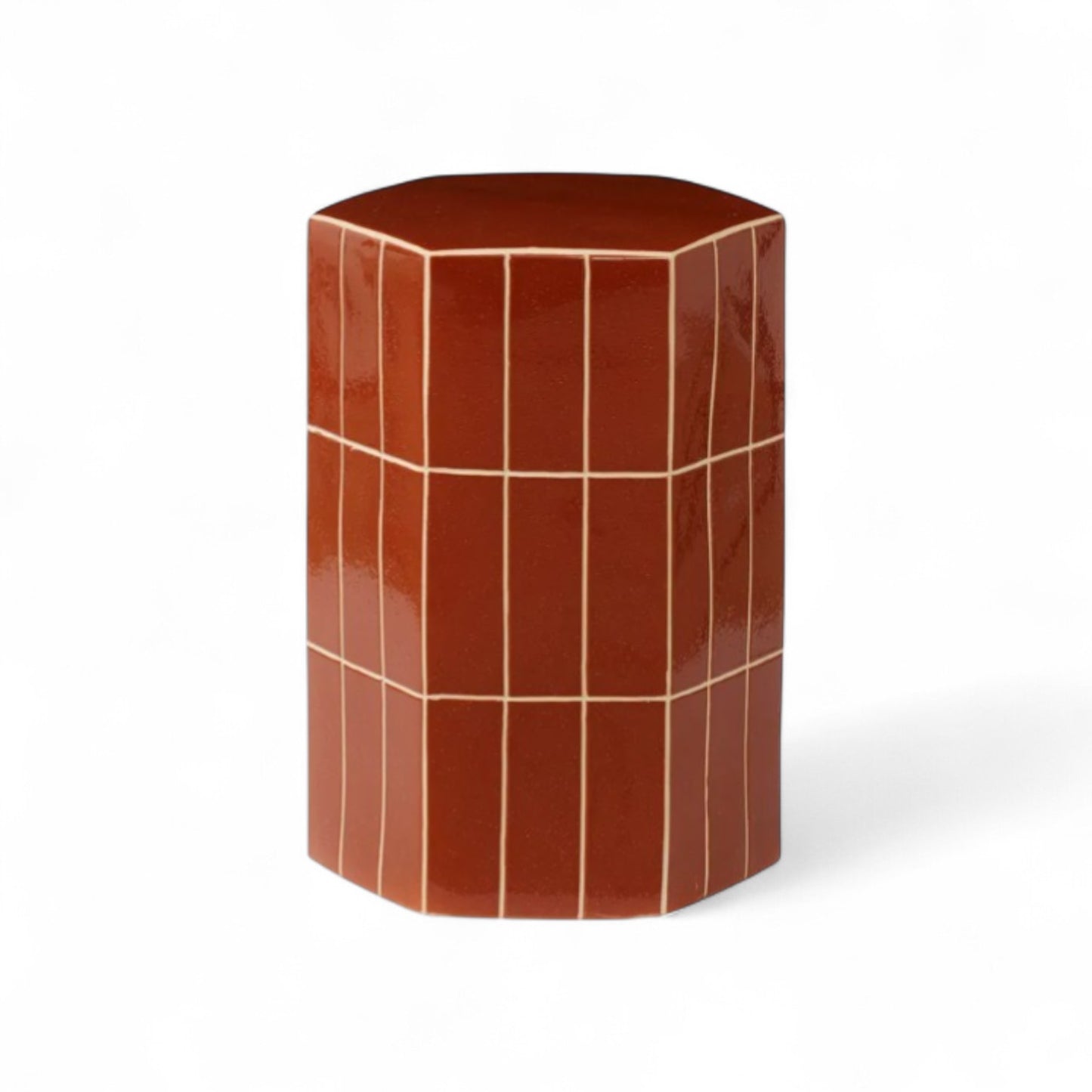 Seidler Stool & Side Table-Rust