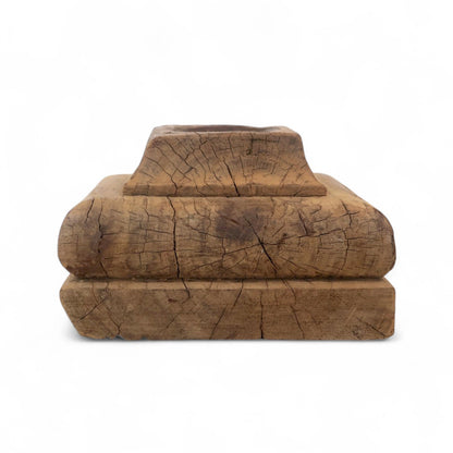 Teak Indian Charpai Leg Base Candle Holder B