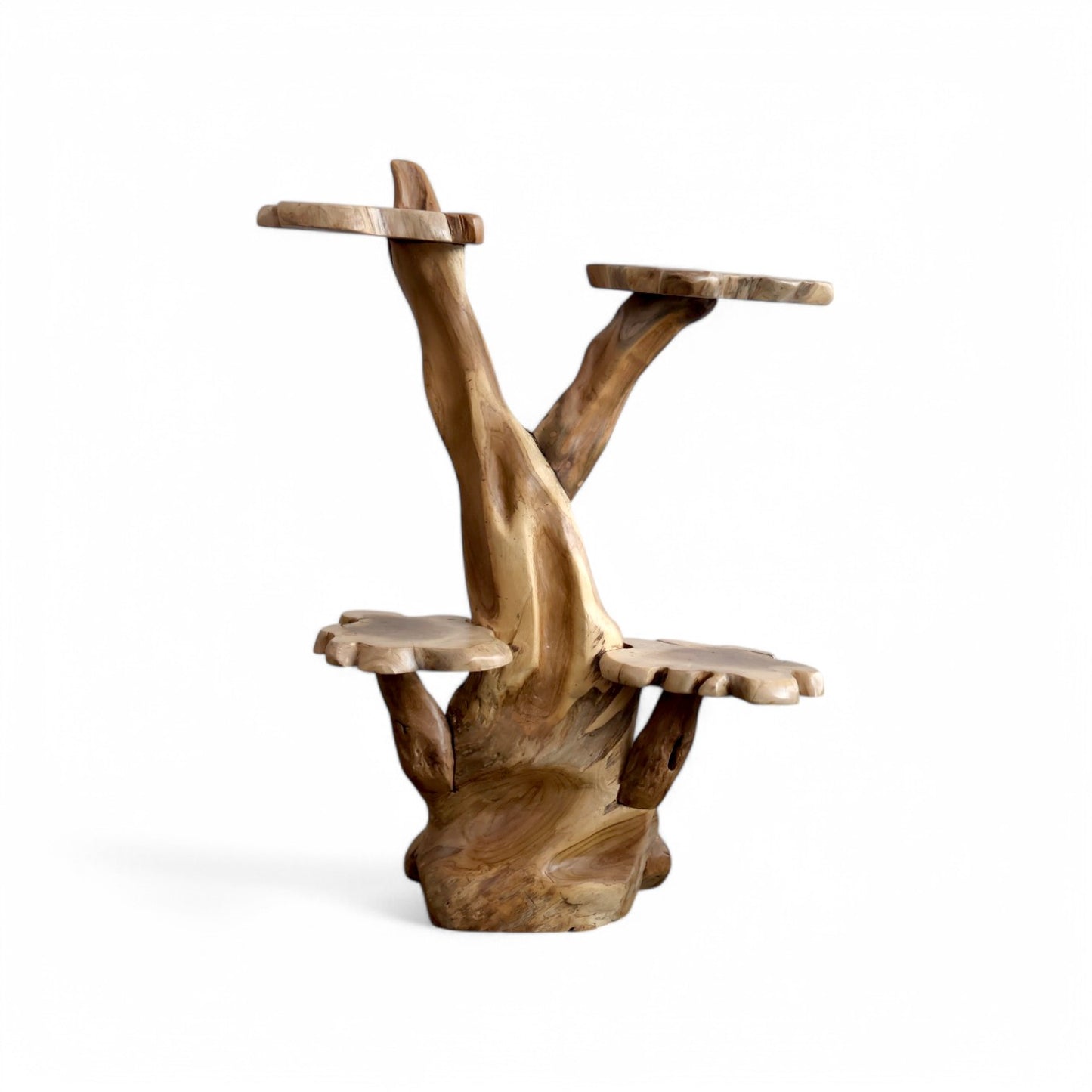 Teak Tree Four Level Stand - 02