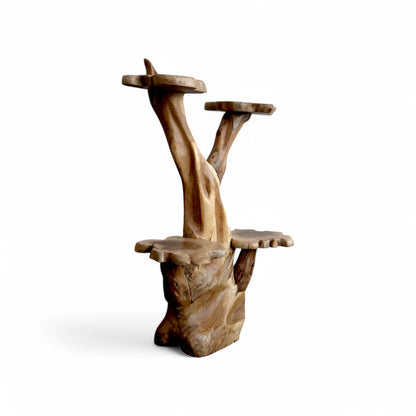 Teak Tree Four Level Stand - 02