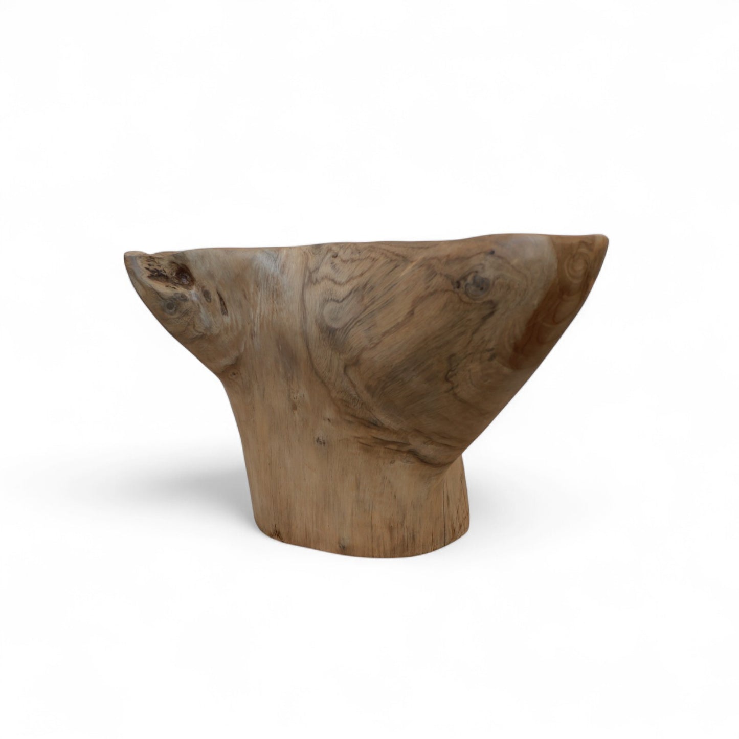 Teak Flower Bowl