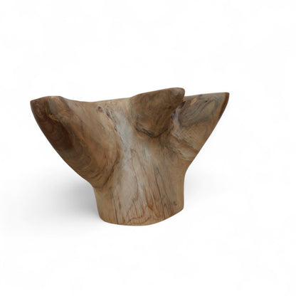 Teak Flower Bowl