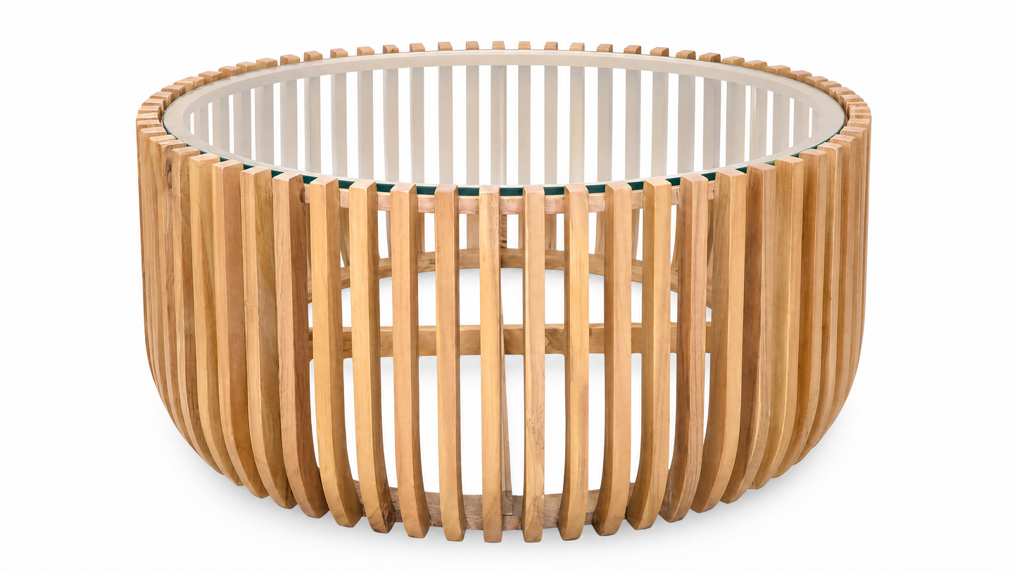 Louie Teak Wood Coffee Table
