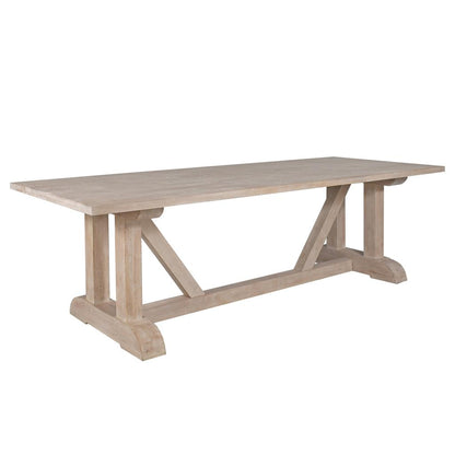French Style  Dining Table 280CM whitewash mango wood