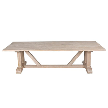 French Style  Dining Table 280CM whitewash mango wood